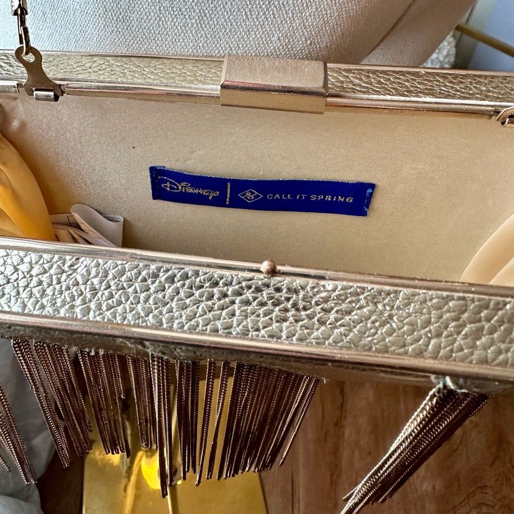 Disney Gold Fringe Evening Clutch or Crossbody - Picture 2 of 6